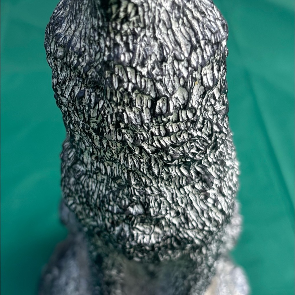 Silver Textured Home Decor Figurine